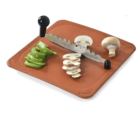 Anjali - FC04 Fantastique Plastic Vegetable and Fruit Cutter ( Large , Brown/Silver ) - Image 2